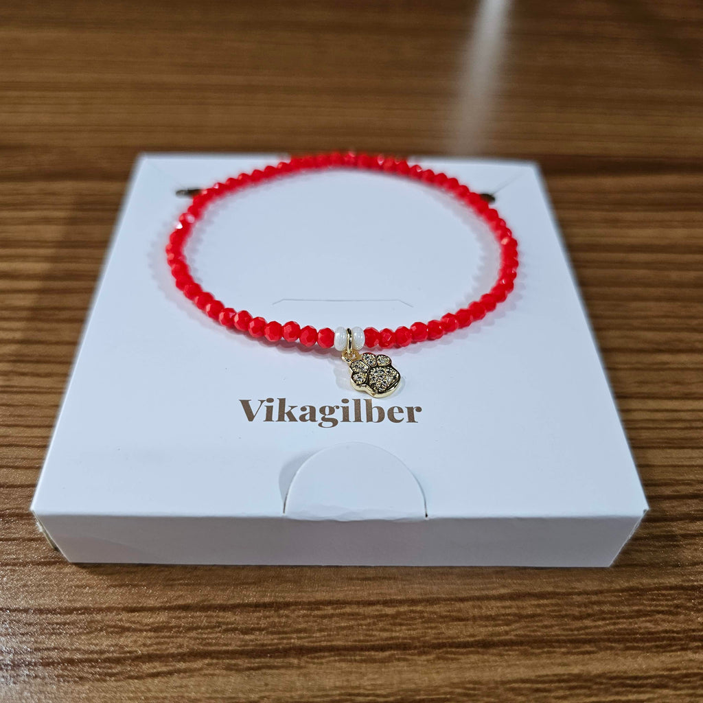 Pulsera Huella Carmesí