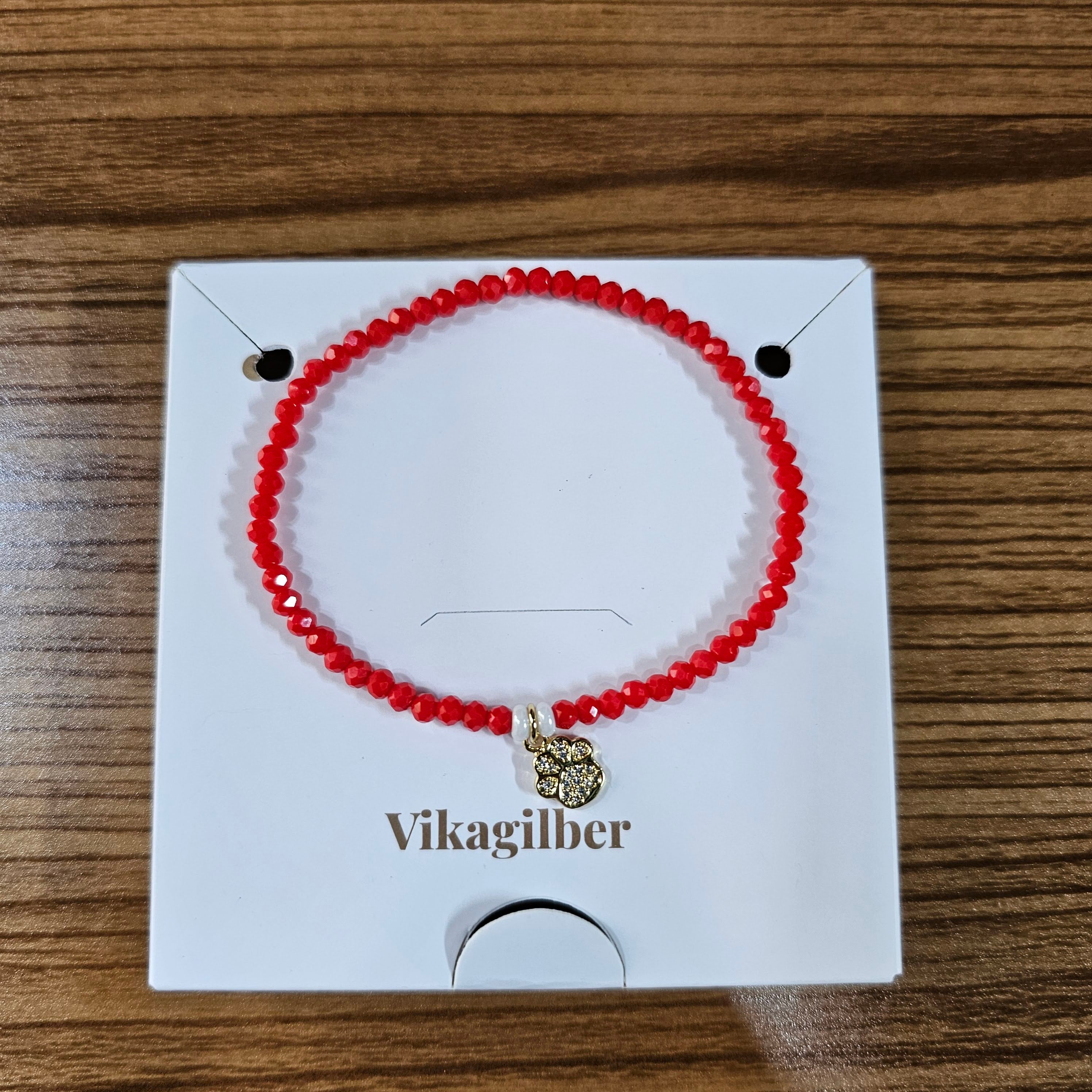 Pulsera Huella Carmesí