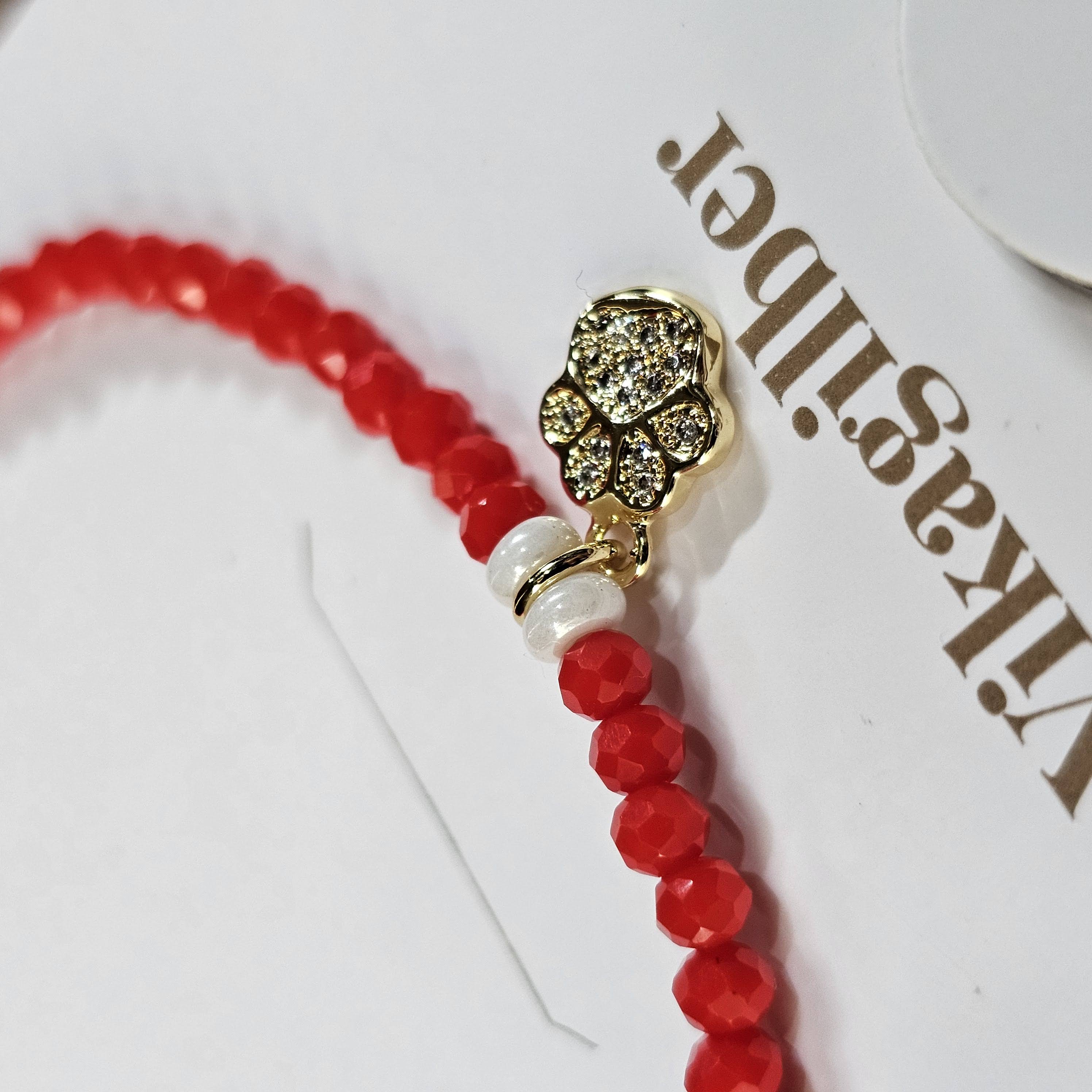 Pulsera Huella Carmesí