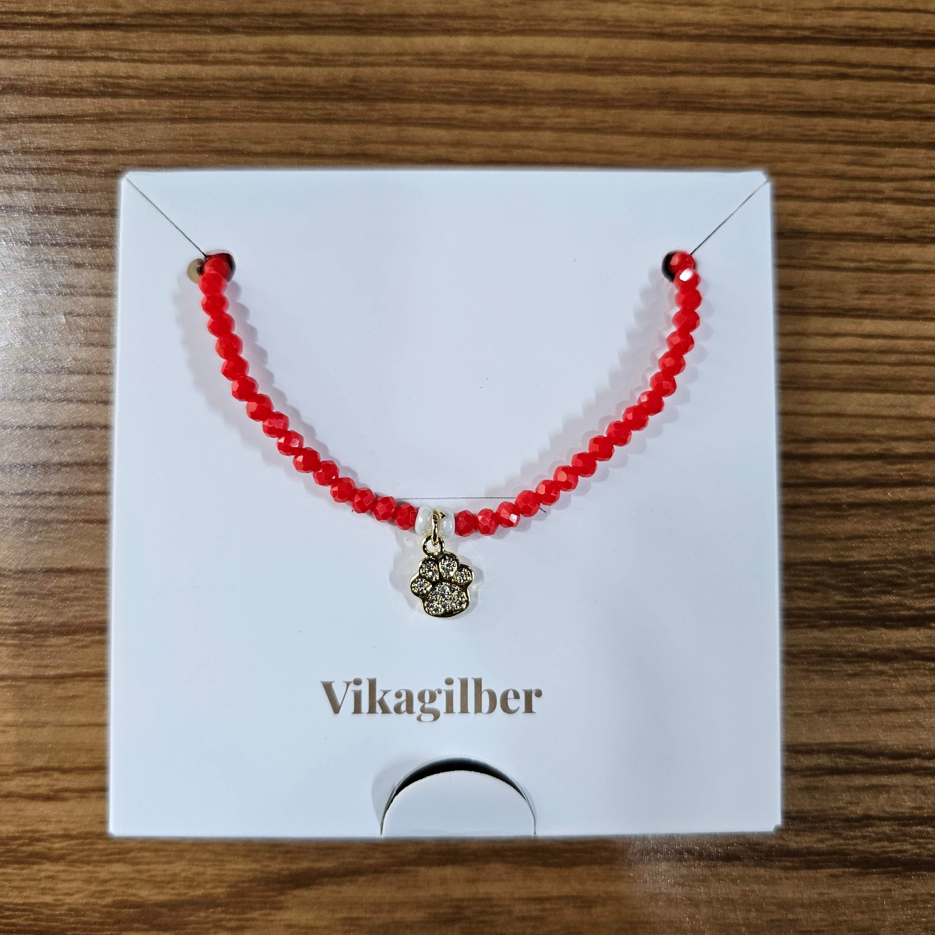 Pulsera Huella Carmesí