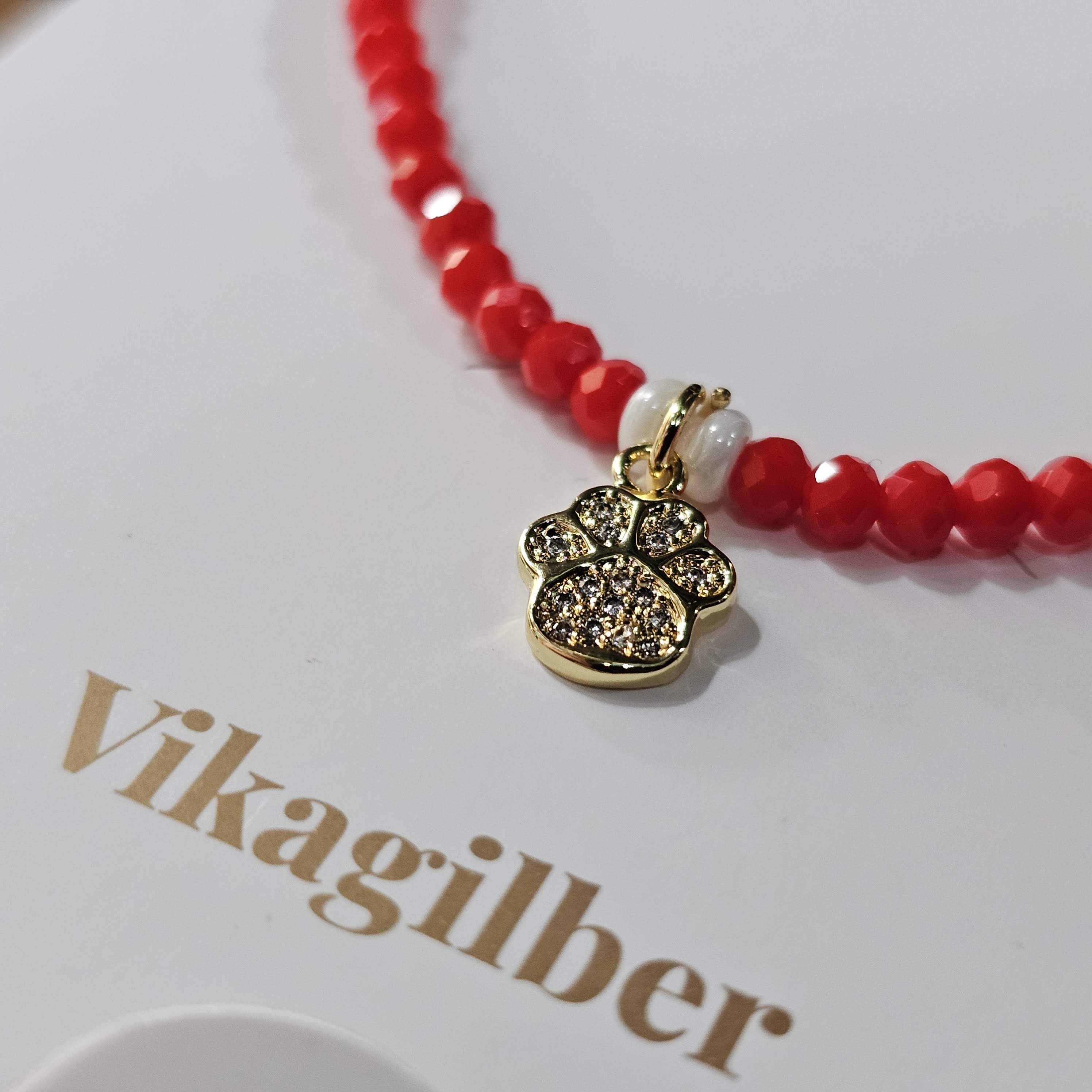 Pulsera Huella Carmesí