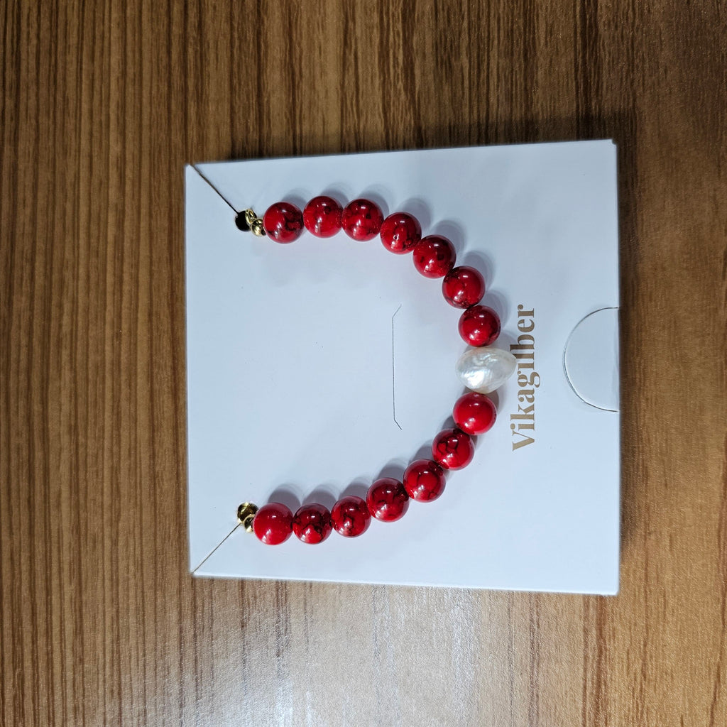Pulsera Fossil Roja
