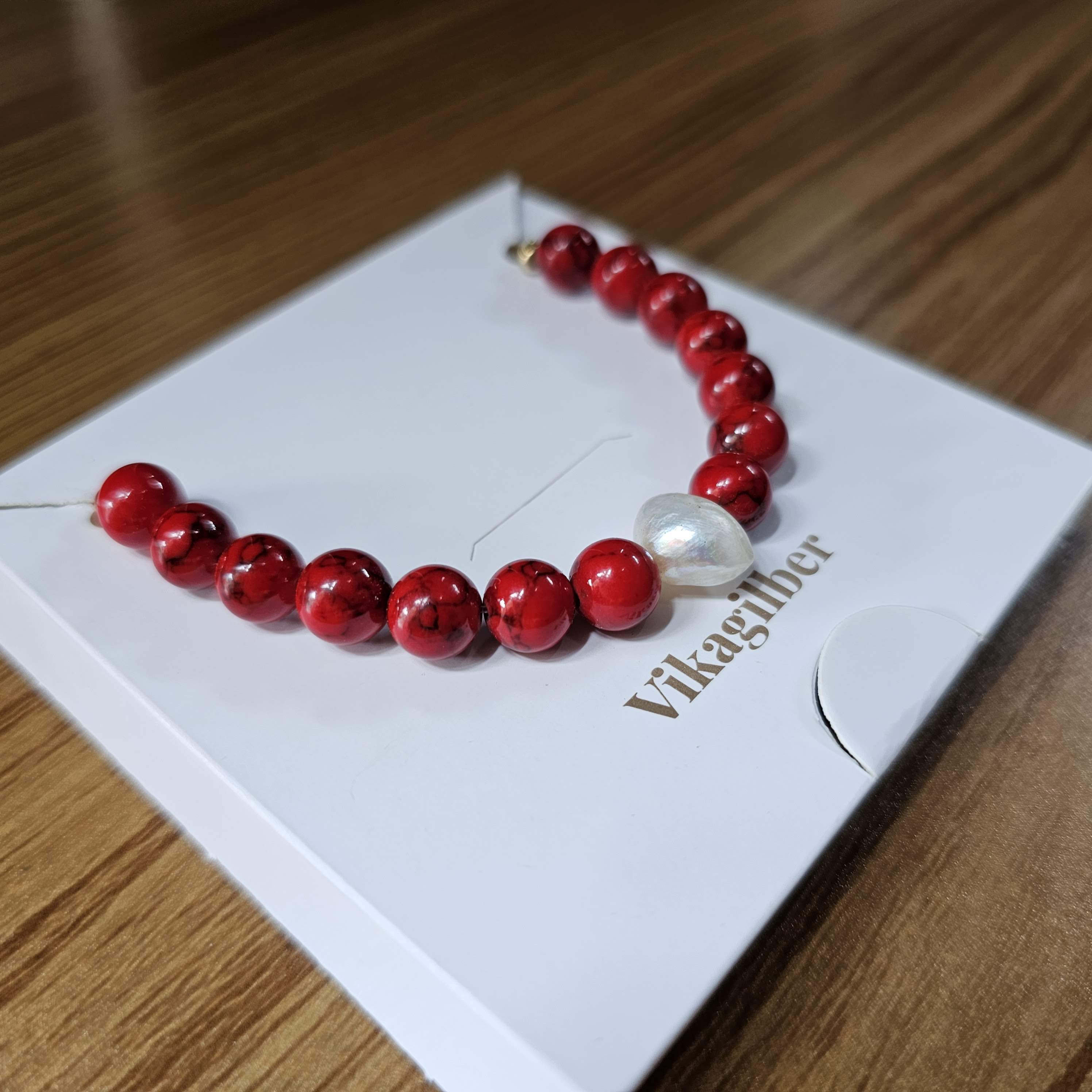 Pulsera Fossil Roja