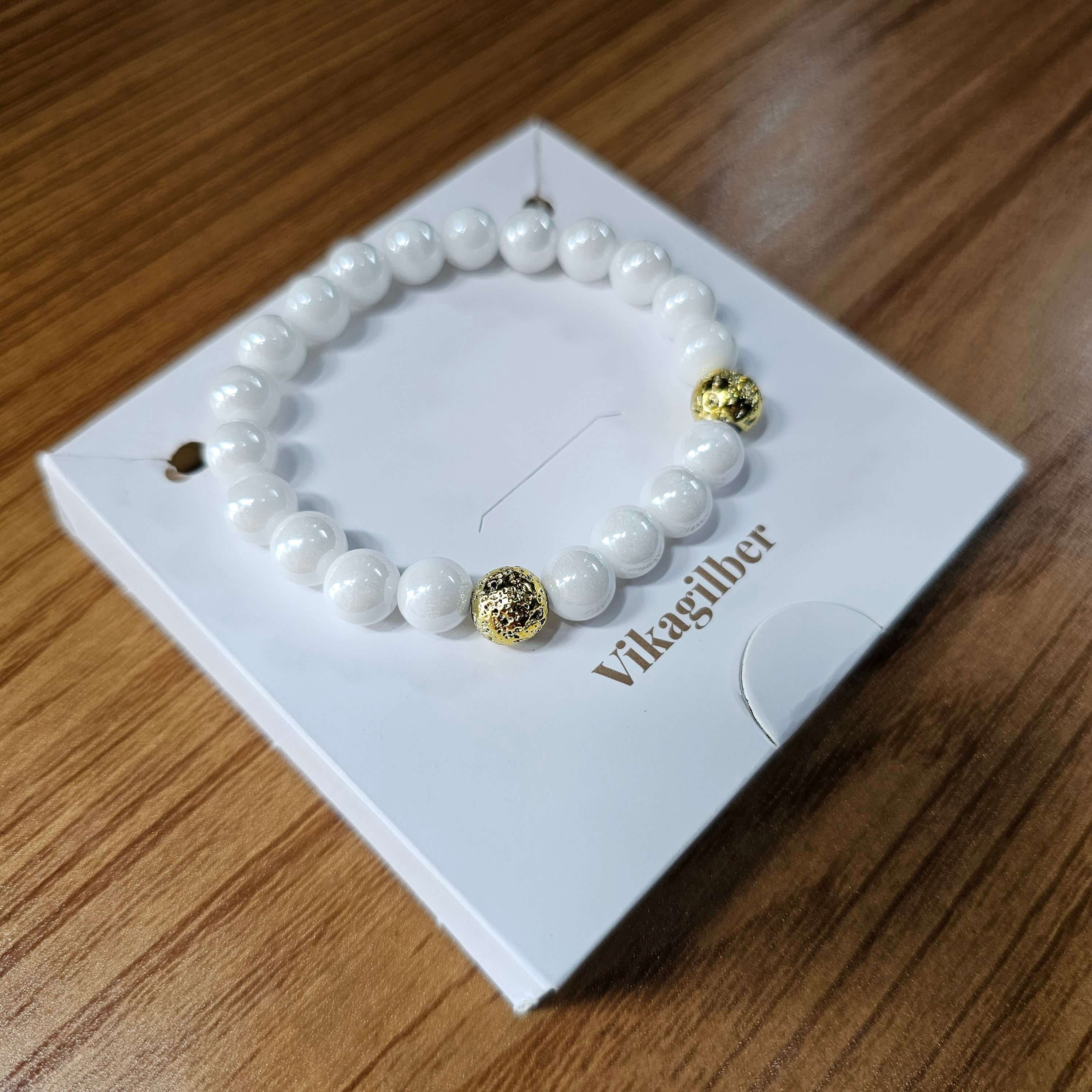 Pulsera Perla Volcánica
