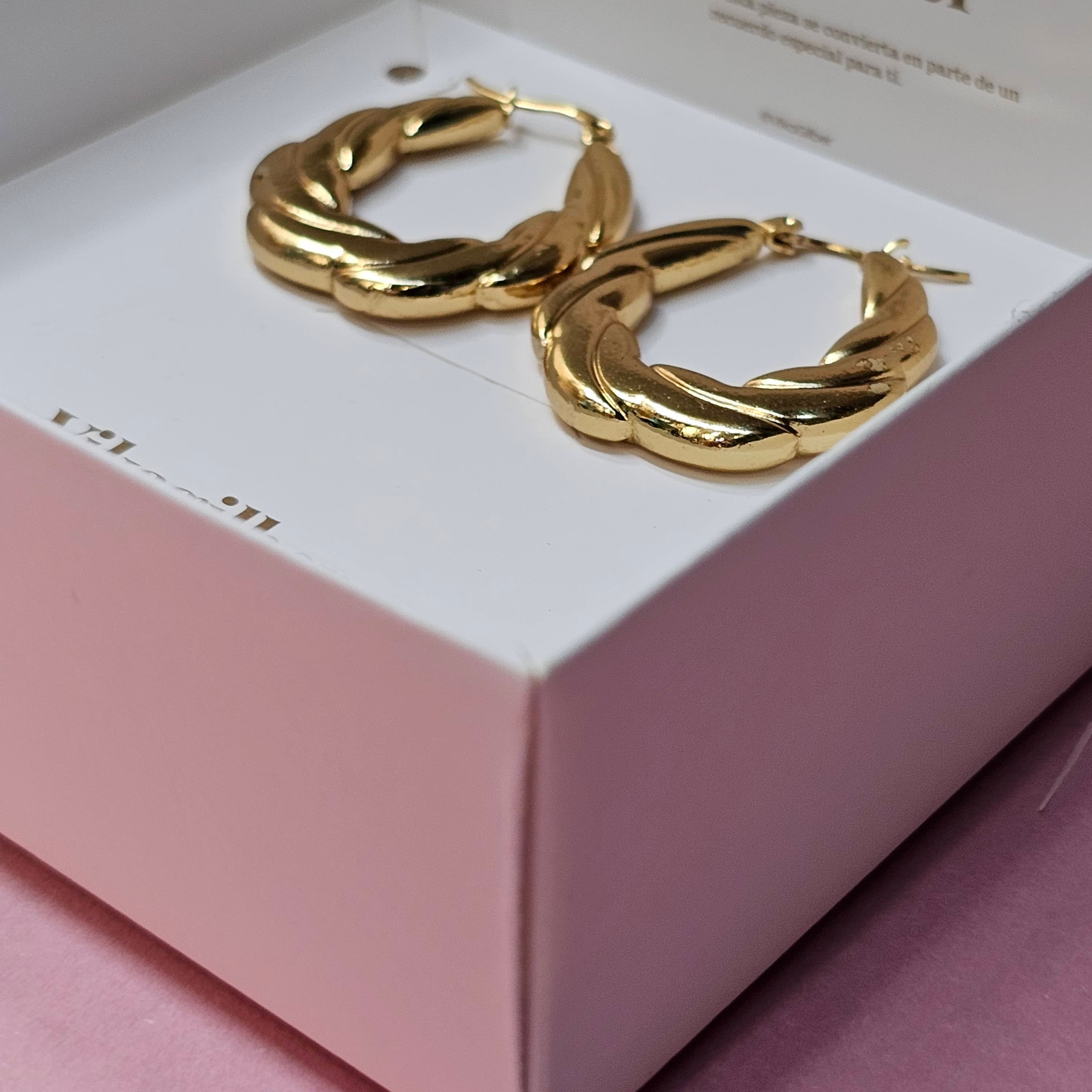 Aretes Trenza Dorada