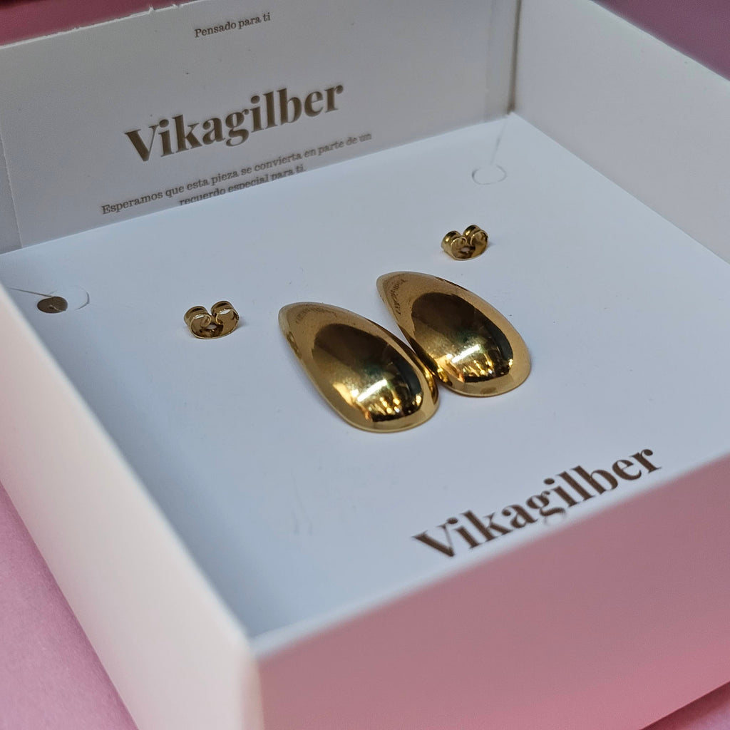 Aretes Gota Dorada