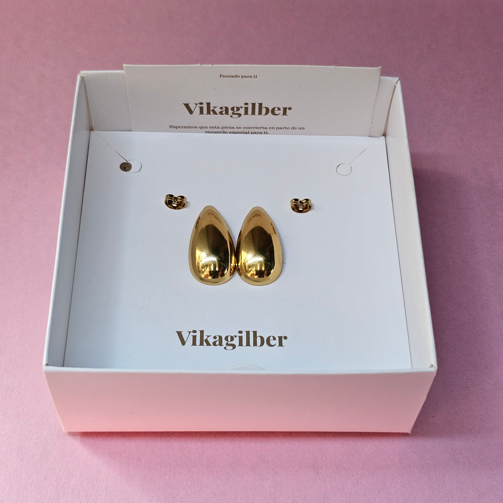 Aretes Gota Dorada